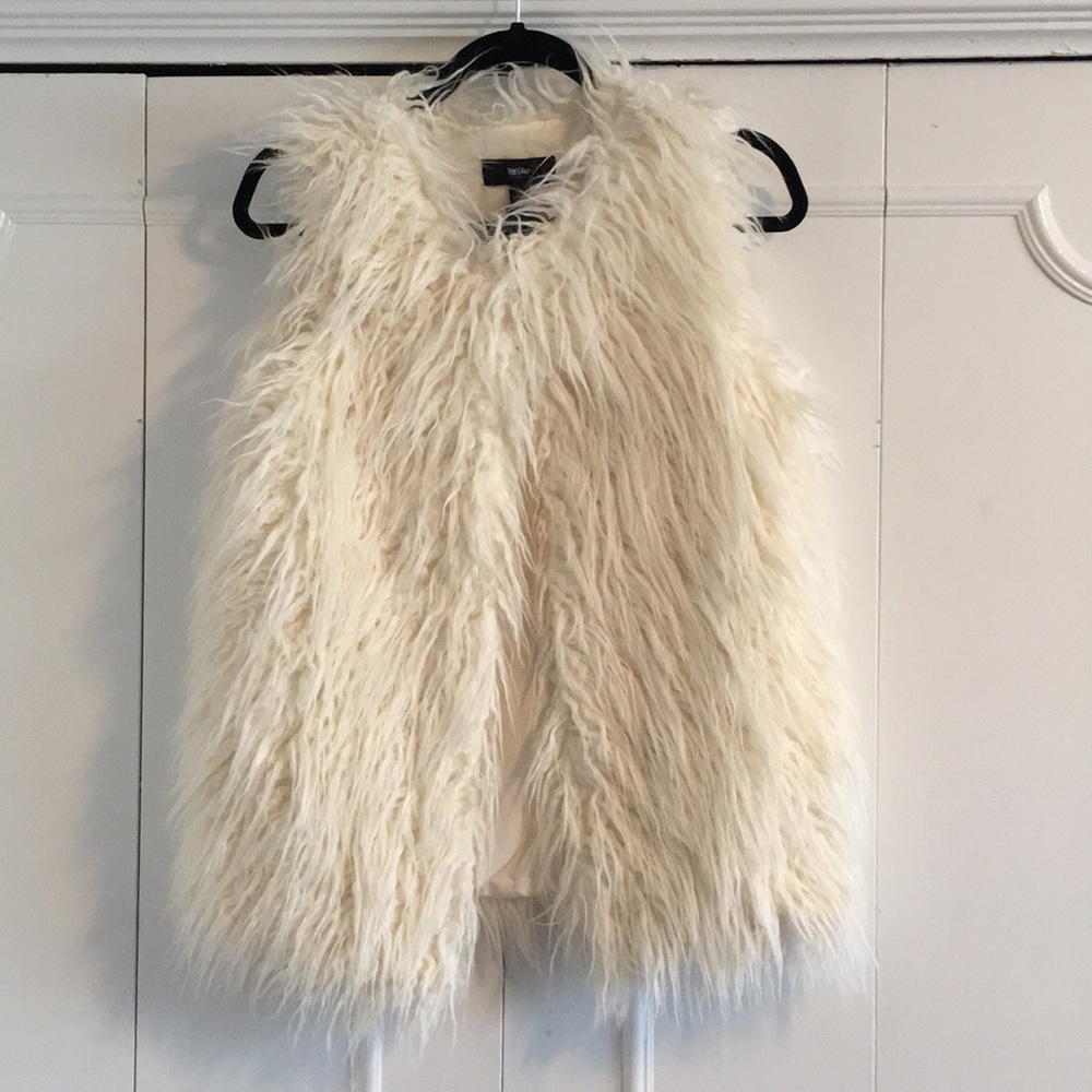 White Fur Vest